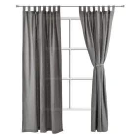 Vinstra Curtain Set [Blue/Natural white]