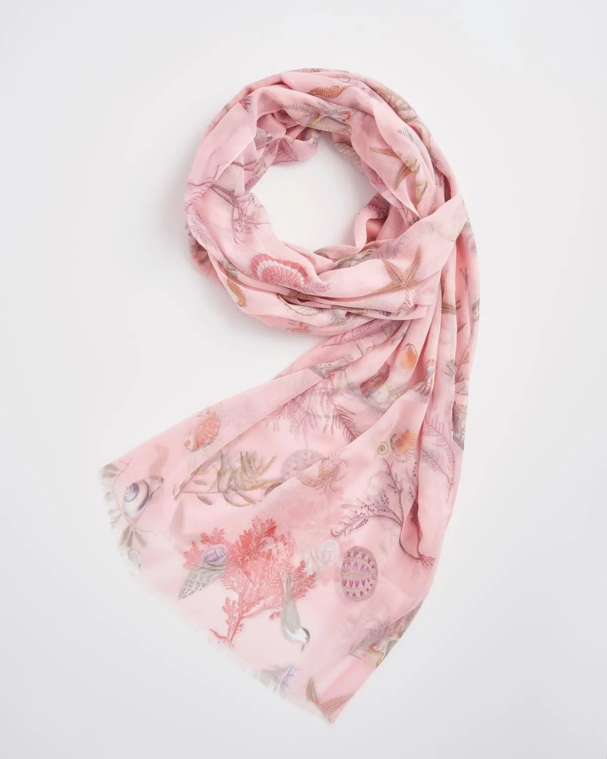 Whispering Sands Lotus Pink Lightweight Scarf