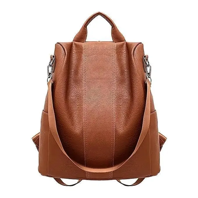 Womens Travel Leather Backpack