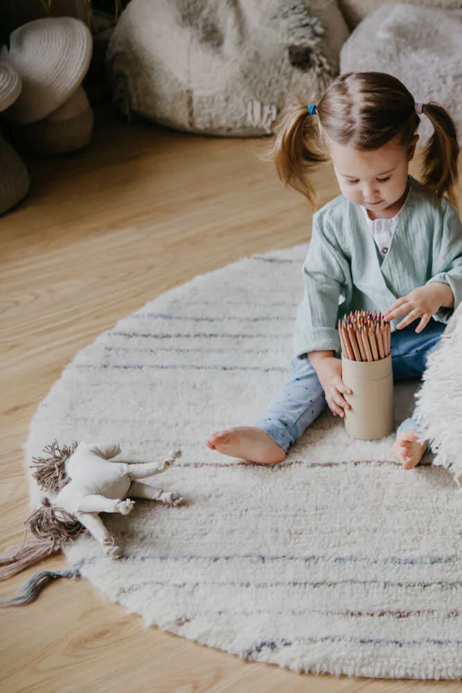 WOOL ROUND RUG ARONA